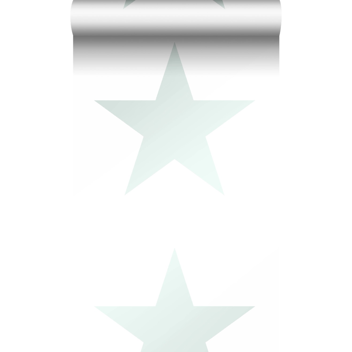 Origin Luxury Wallcoverings Tapete Großer Stern Weiß Und Mintgrün 53 Cm X 1 günstig online kaufen