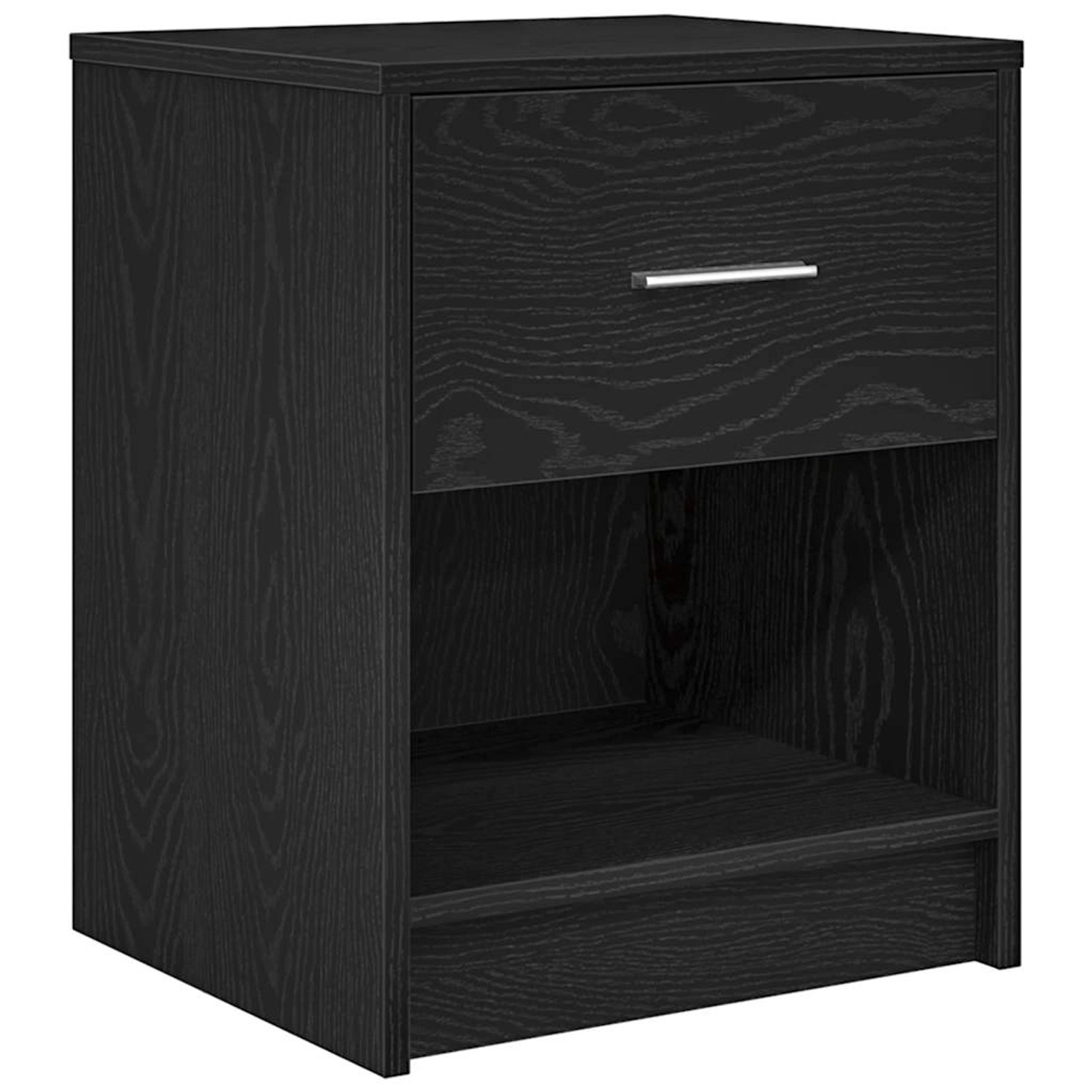 vidaXL Nachttisch mit Schublade Schwarz 40x34x50 cm 858769