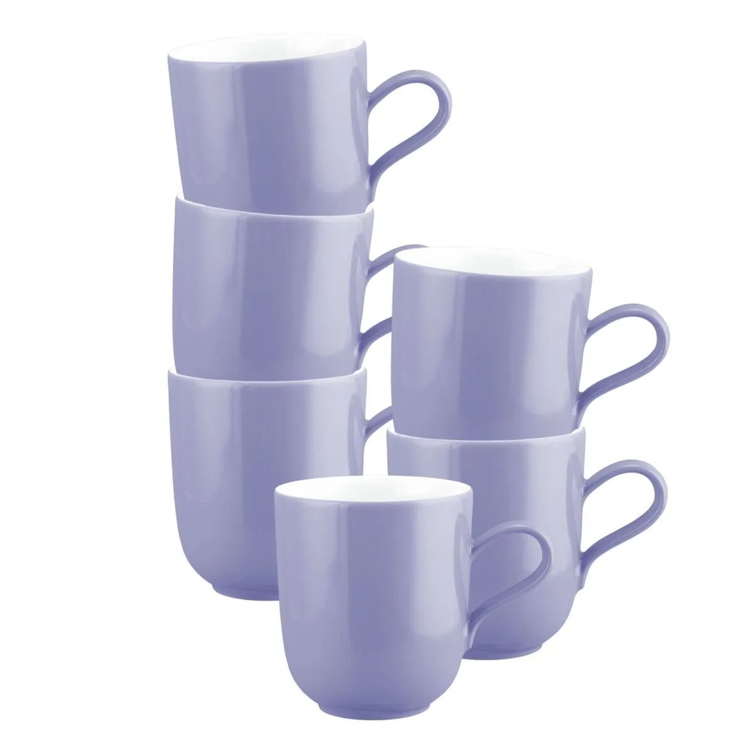 Seltmann Weiden Liberty Pure Colors Henkelbecher 400 ml 6er Set Grape Purple