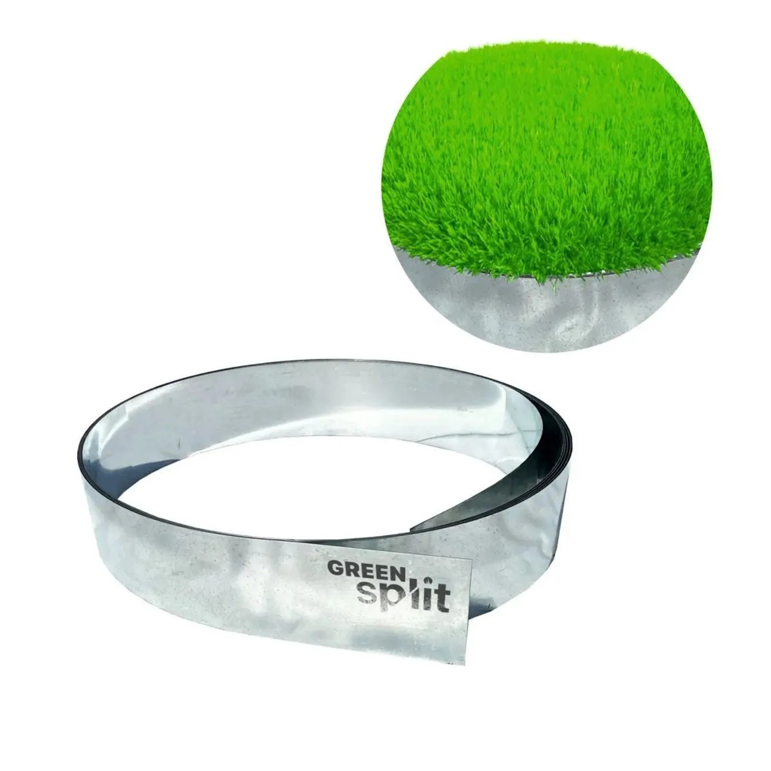 Green-Split Rasenkantenband Alu/Zink 15 cm x 10 m