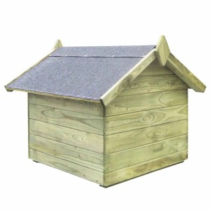 vidaXL Hundehütte mit Dach Imprägniertes Kiefernholz 45149
