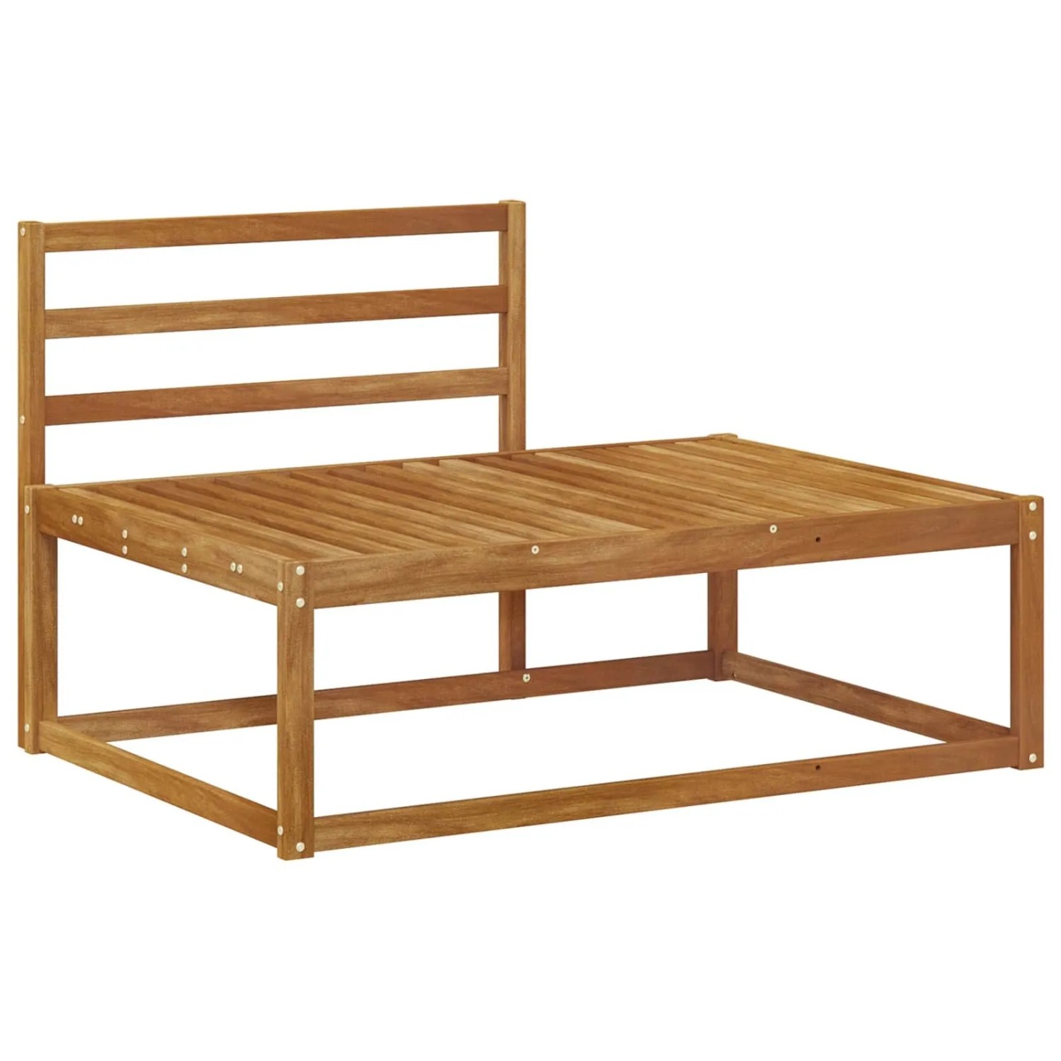 vidaXL Outdoor Endsofa Natur 115 x 83 x 73 cm Massivholz Akazie 900551