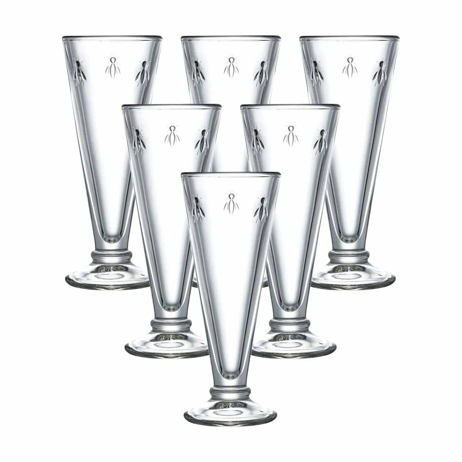 La Rochère Biene Abeille Sektglas 150 ml 6er Set