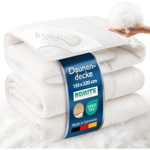 Beautissu BeauNuit DA Daunen Bettdecke 155x220cm Weiß