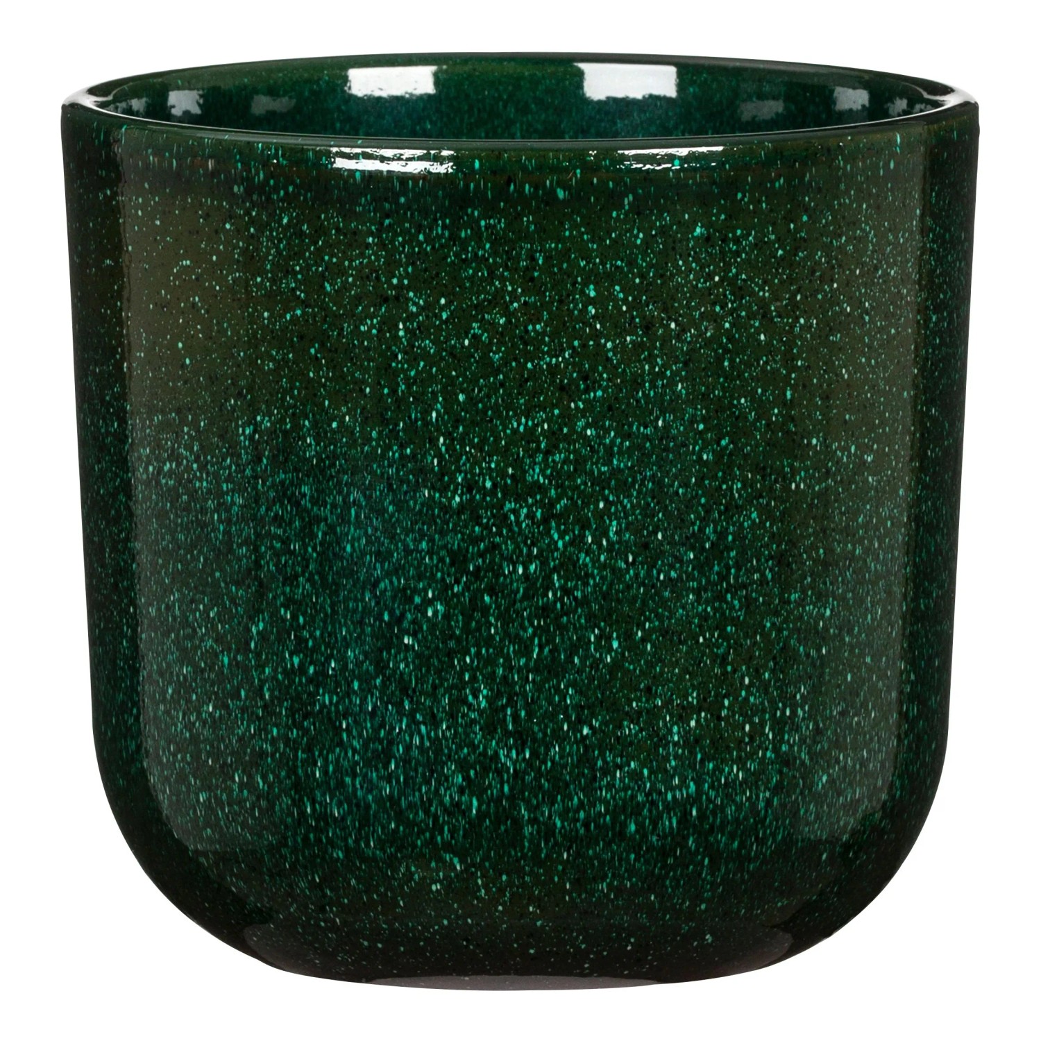 Scheurich Übertopf Keramik Ø 12,9 cm x 11,9 cm Mystic Green Volumen 0,814 l günstig online kaufen