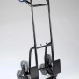 Westfalia Treppen-Sackkarre, klappbar, 120 kg Tragkraft, Metall schwarz, mit Dreisterne-Rädern.