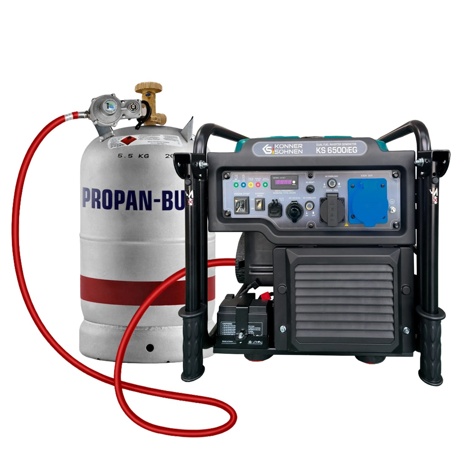 Könner & Söhnen Inverter Benzin/Gas Generator KS 6500iEG