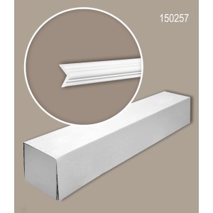 PROFHOME Eckleisten Set, 25 Zierleisten, 50m, Weiß. Zubehör für Paneele.