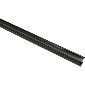 Gardinia U-Laufschiene in Bronze, 290 cm lang, für Stilgarnituren und Fensterdekoration.