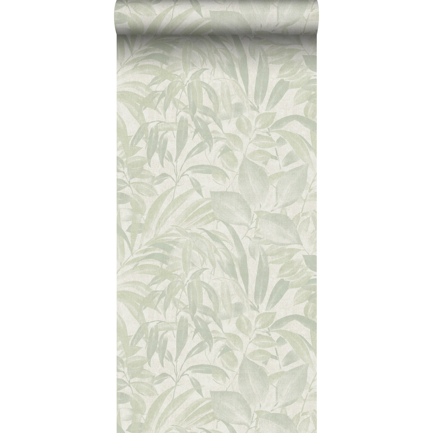 Sanders & Sanders Tapete Blätter Graugrün 53 cm x 10 m günstig online kaufen