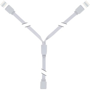 Paulmann MaxLED Y-Splitter, weißer Kunststoff-Verbinder für LED-Streifen.