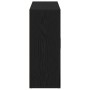 Schwarzes vidaXL Sideboard Eiche, 91x29,5x75cm, aus Holzwerkstoff.