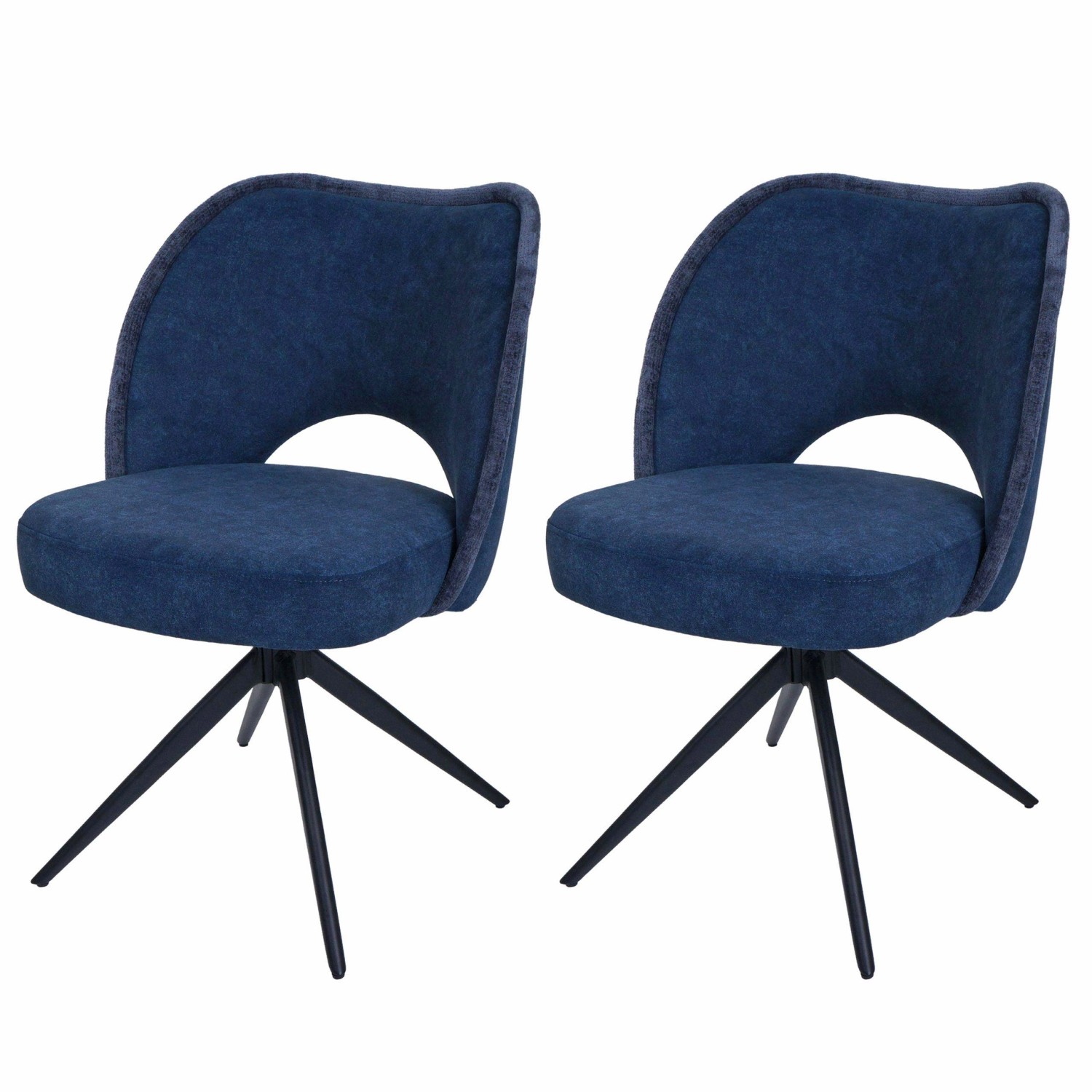 MCW Esszimmerstuhl N72 2er-Set Blau günstig online kaufen
