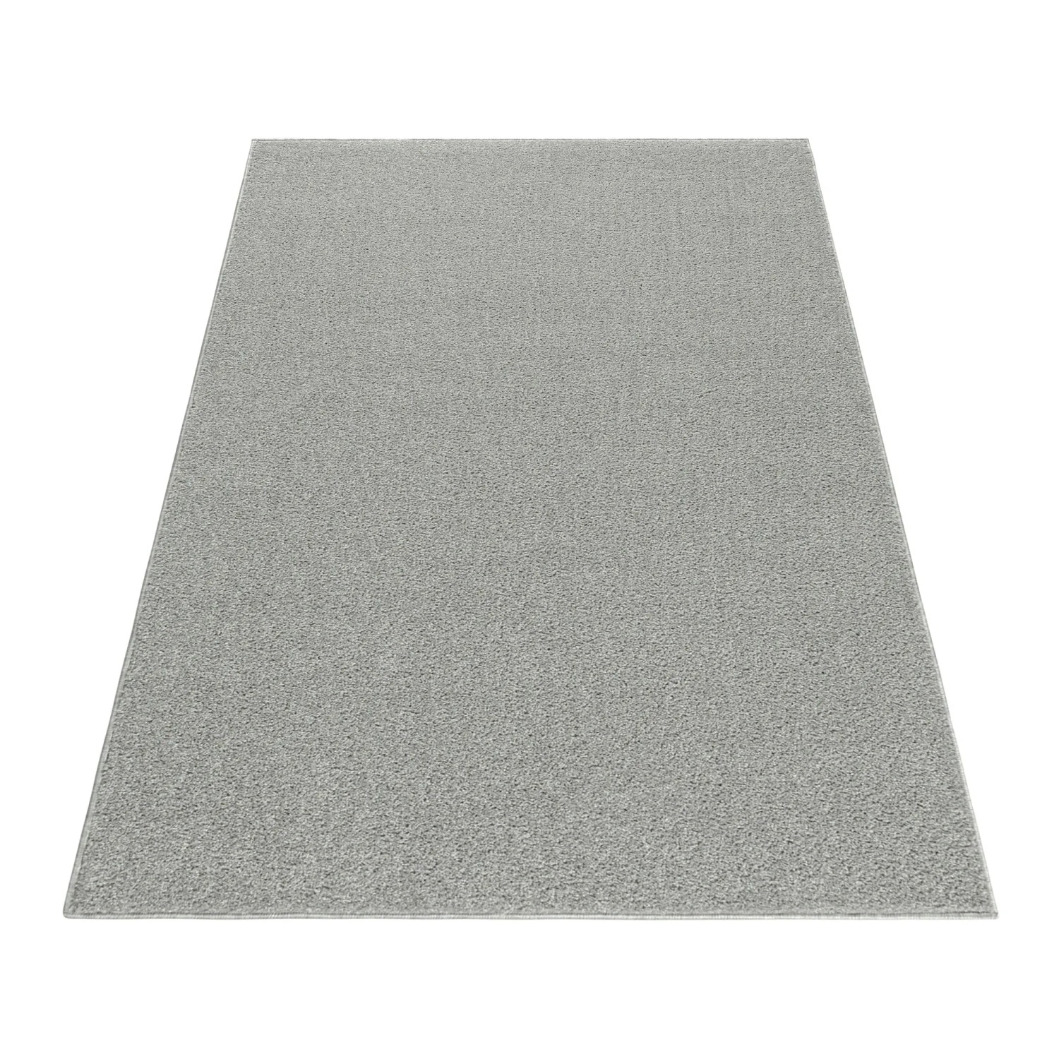 Ayyildiz Kurzflorteppich Ata 7000 in Creme, 60x100 cm. Schlichter, moderner Teppich für Wohnräume.