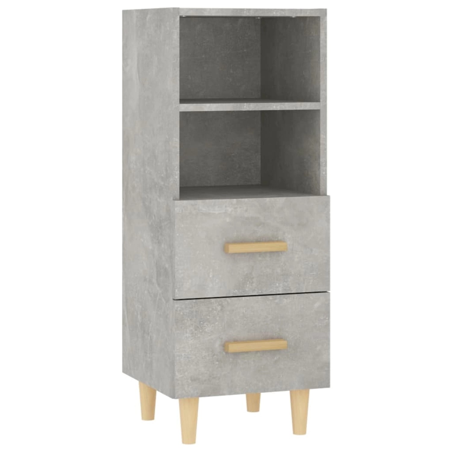 vidaXL Sideboard Betongrau 34,5x34x90 cm Holzwerkstoff 812361 günstig online kaufen