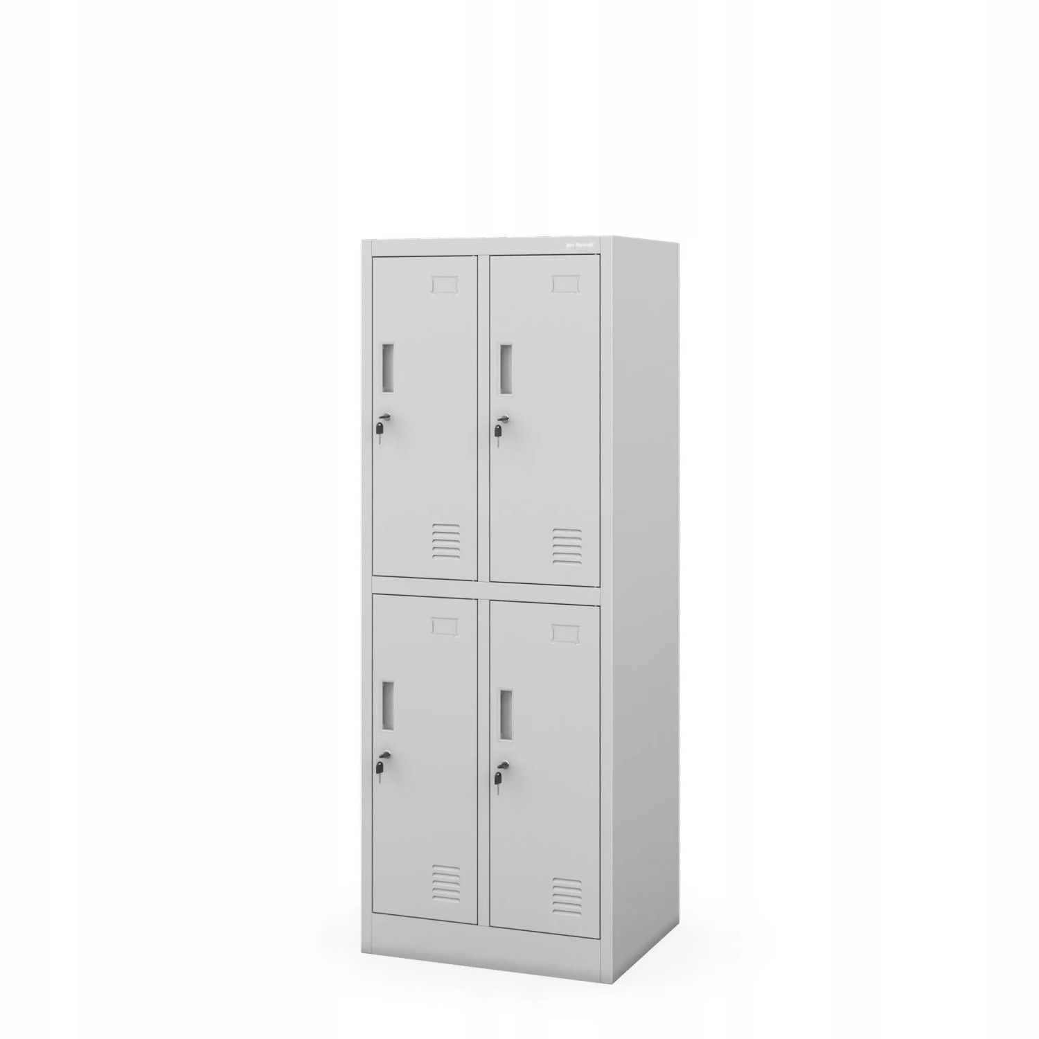 JAN NOWAK Schulkleiderschrank für Garderoben 150 x 56 x45 cm BARTUS 2 PLUS Grau