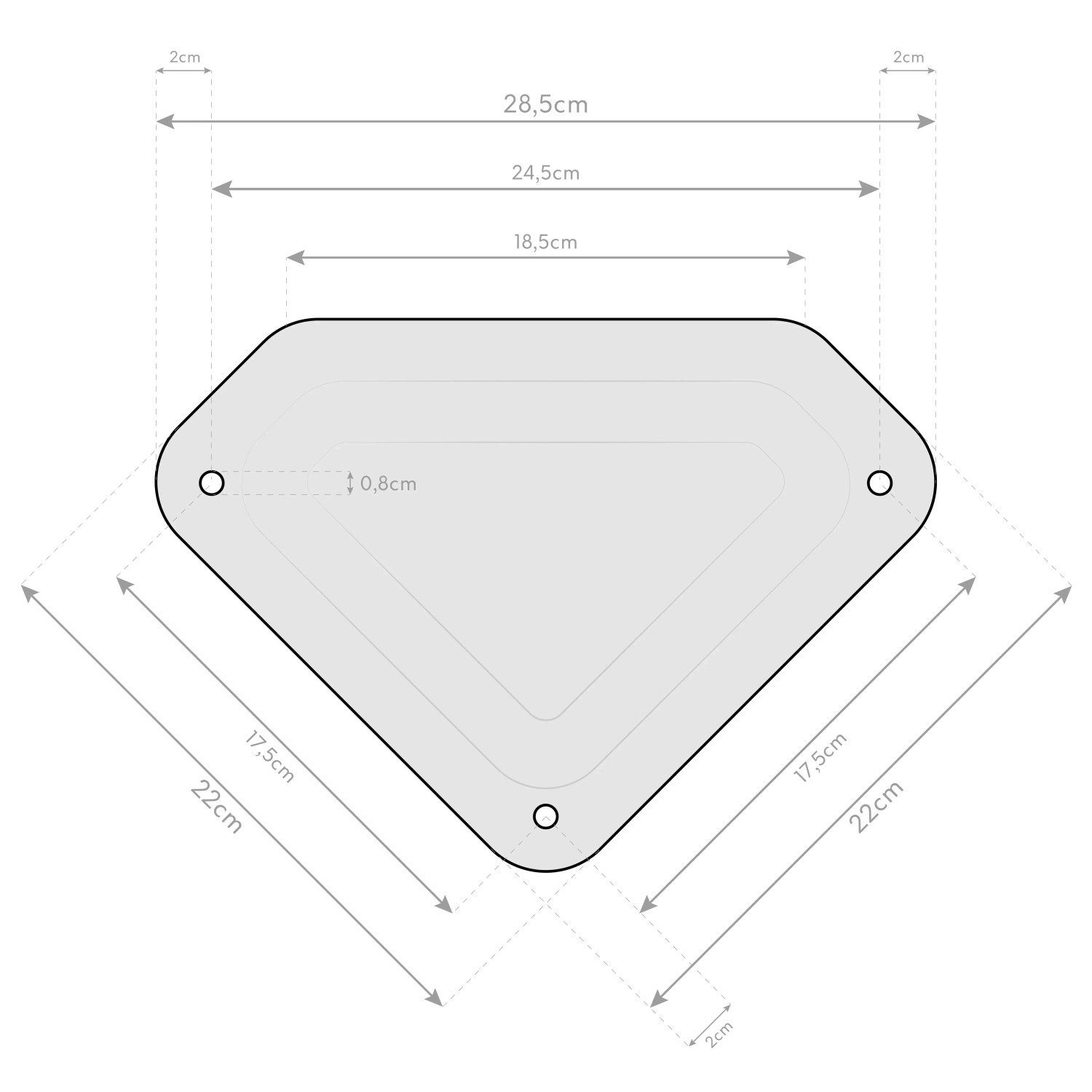 Maße des Sojag Pavillon Messina 10x12 Champagner: 298 x 363 x 292 cm.