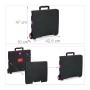 Relaxdays Einkaufstrolley ABS Aluminium Pink Klappbar 99 cm x 45,5 cm x 37,5 cm 3 kg_5