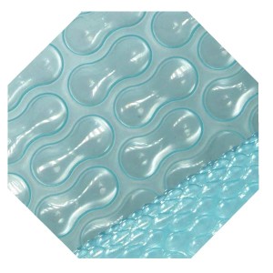 Achteckige Evolution Solarplane 300cm mit Geobubble-Technologie zur Pool-Erwärmung.