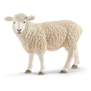 Detailgetreues Schleich Farm World Schaf als Spielfigur für Kinder.