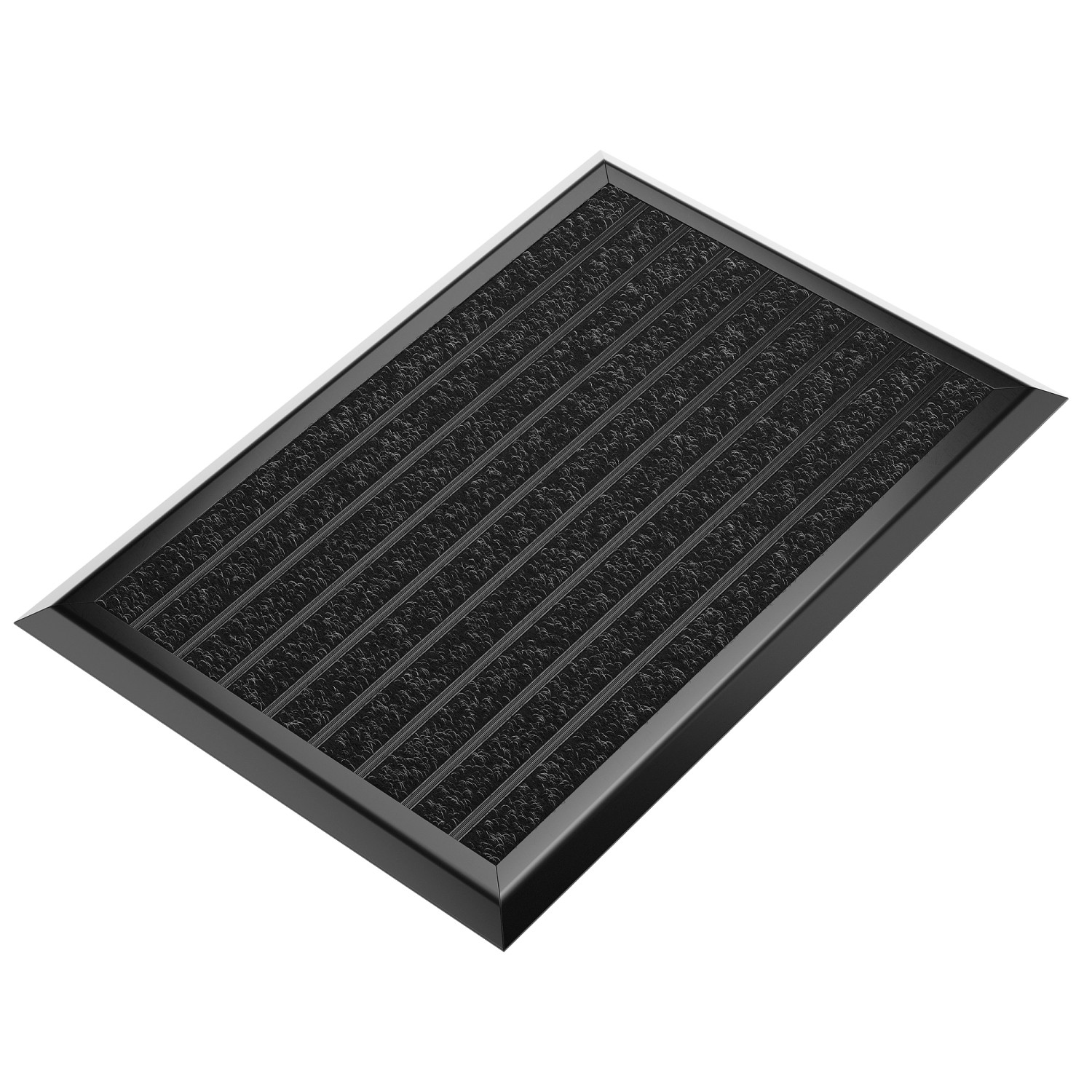 Björn&Schiller Fußmatte mit Schwarzem Aluminium Rand 40 x 60 cm für Außenbereich