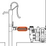 Gardena Saugschlauch 25mm zur Verbindung von Pumpe und Schlagbrunnen.