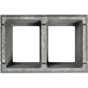 Diephaus Mauerstein Mileo Maxi Quarzit, 60x40x20 cm, Hohlstein für Mauern.