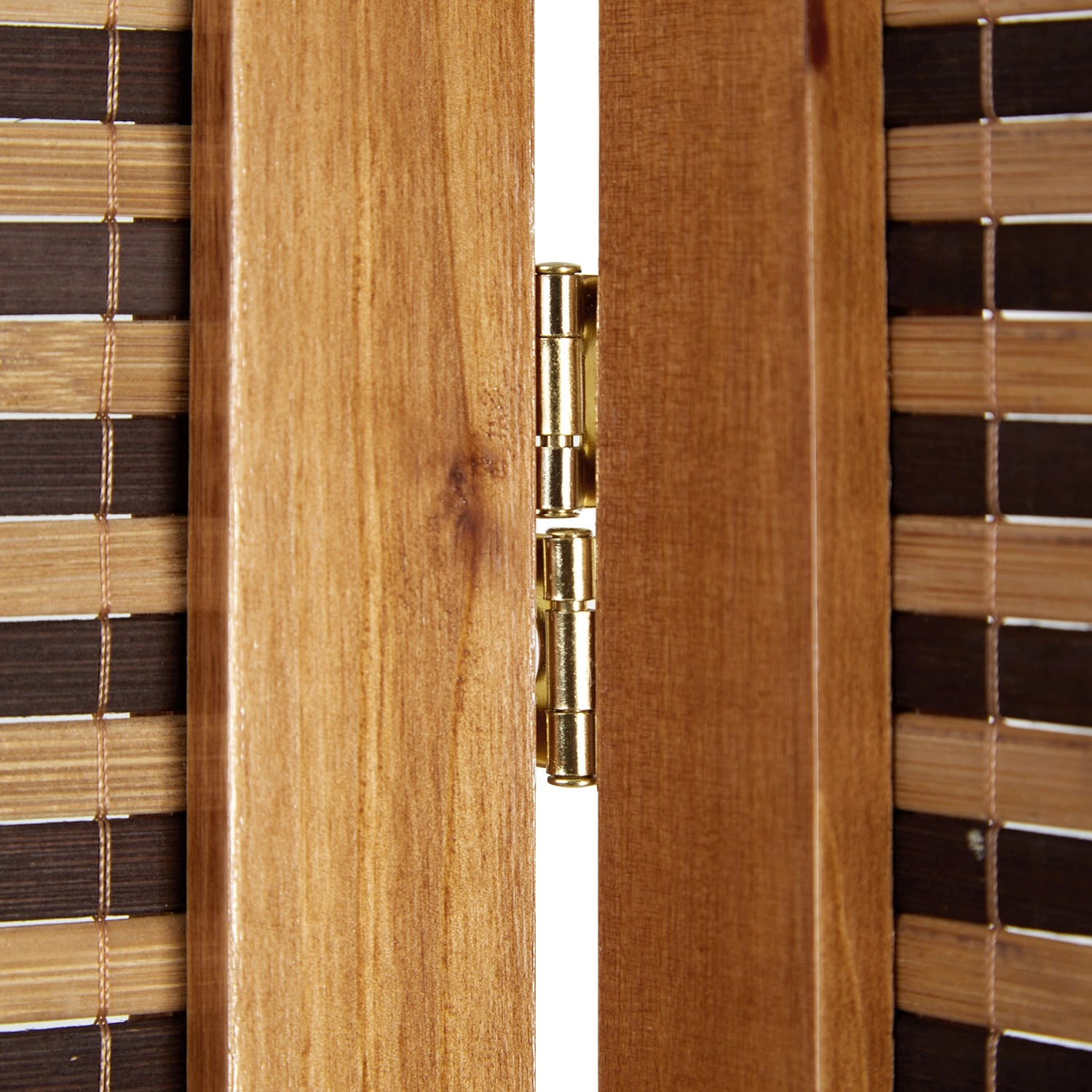 Homestyle4u 6-tlg. Paravent in Braun 264x175 cm 384_8