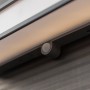 Lutec Doblo Solar-LED-Wandleuchte, anthrazitfarben, mit Bewegungsmelder.