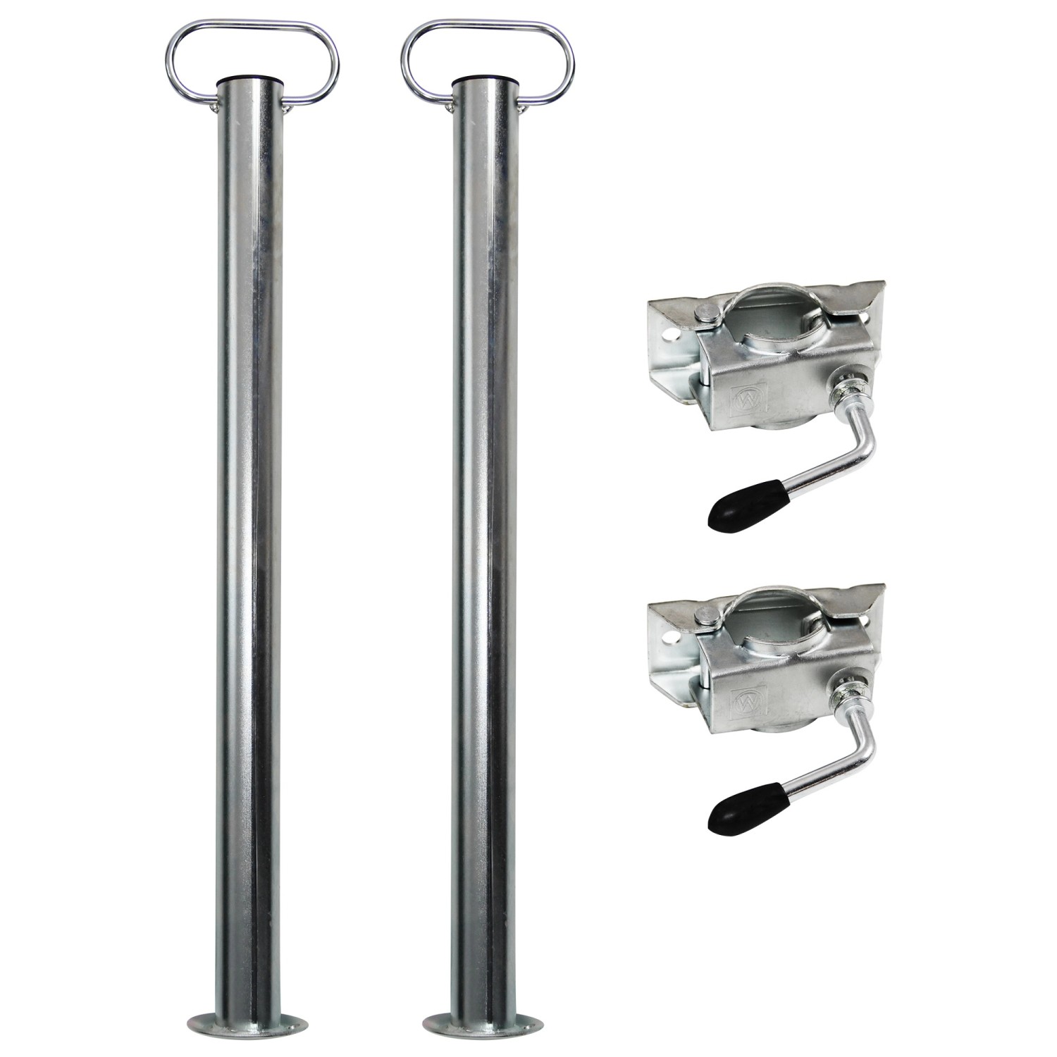 Stema Abstellstützen-Set für Basic STL/ST Anhänger, inkl. Befestigungsmaterial.