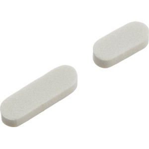 24 weiße Universalpuffer Extra Soft, selbstklebend, für Möbel und Oberflächenschutz.