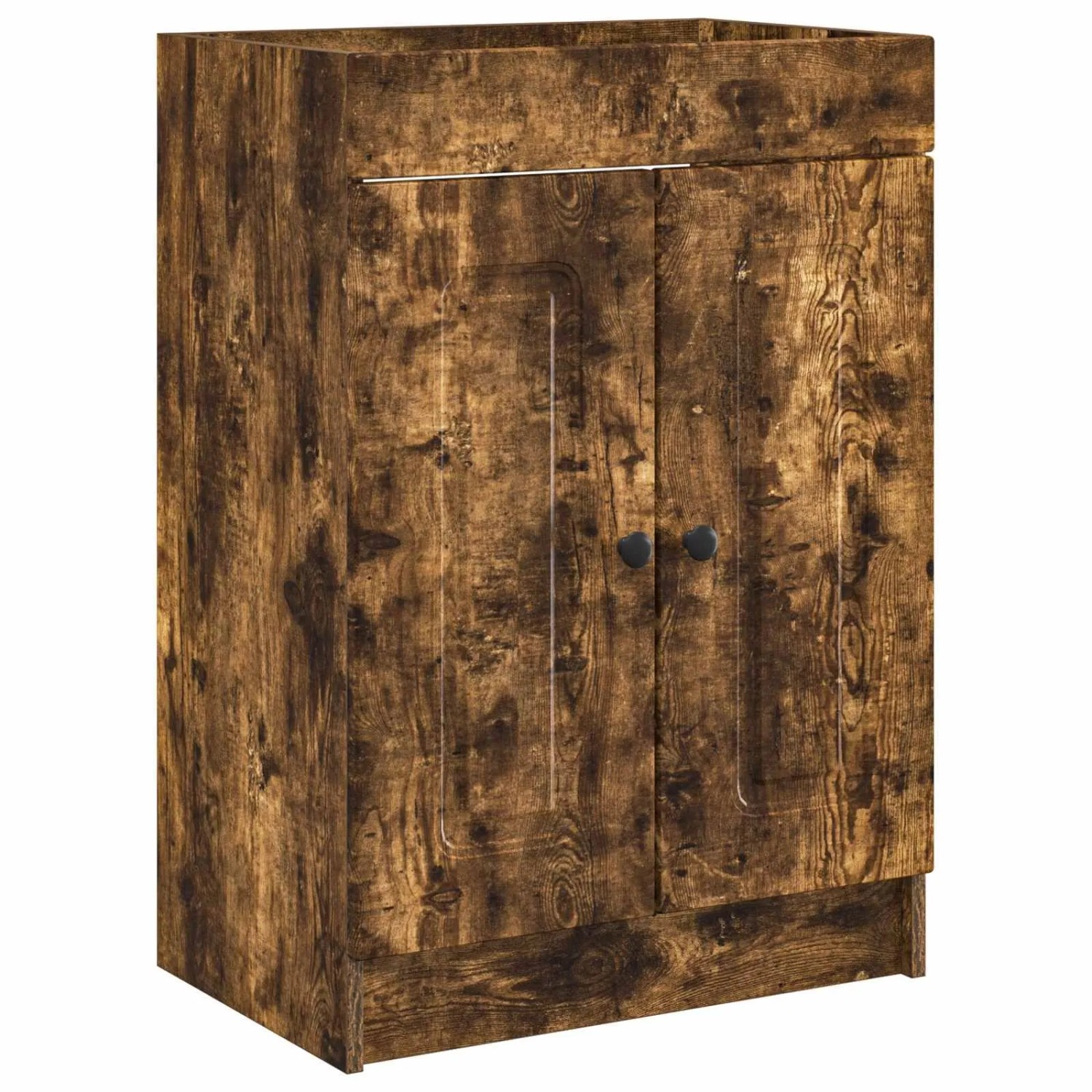vidaXL Unter dem Waschbecken Badschrank Geräucherte Eiche 890019