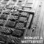 KARAT Stufenmatte Gummi Diamond, 30x120cm, 5er-Set, wetterfest und rutschhemmend.