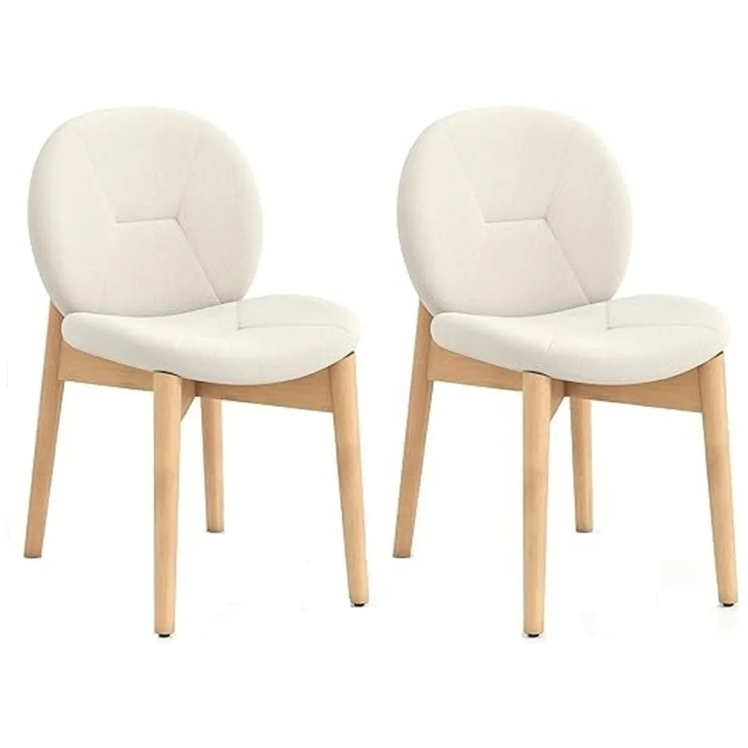 Costway 2er Set Esszimmerstühle & Ergonomischer Polsterstuhl