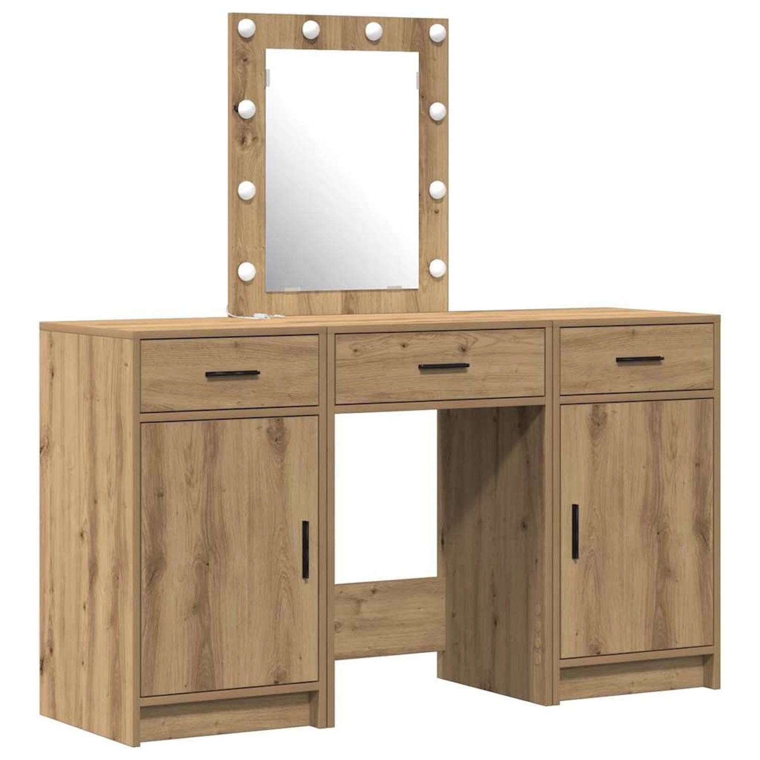 vidaXL Schminktisch mit Speicher Braun 50 x 41 x 135 cm Holzwerkstoff 33342 günstig online kaufen