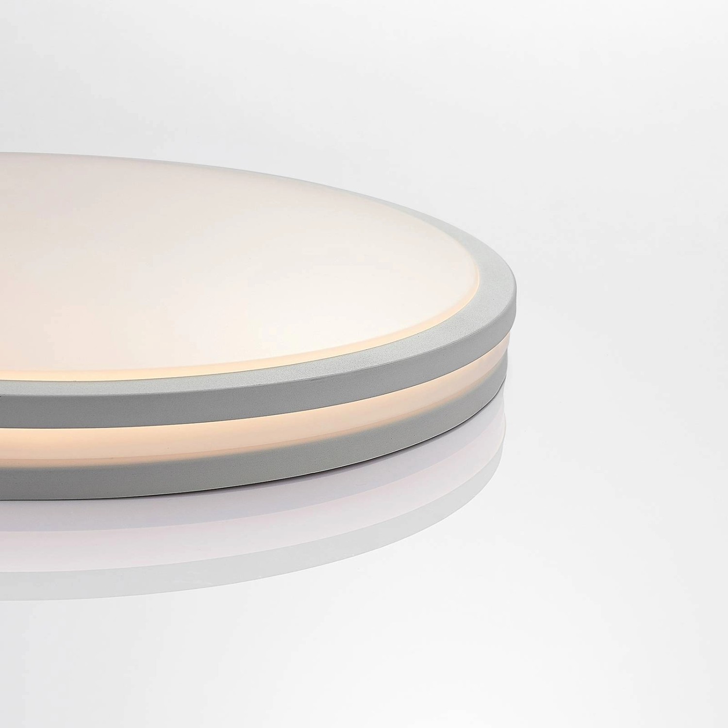 Lindby LED Deckenleuchte Arnim 4018182 Dimmbar mit Leselampe Modern in Weiß 1-flammig Badezimmerleuchte_4