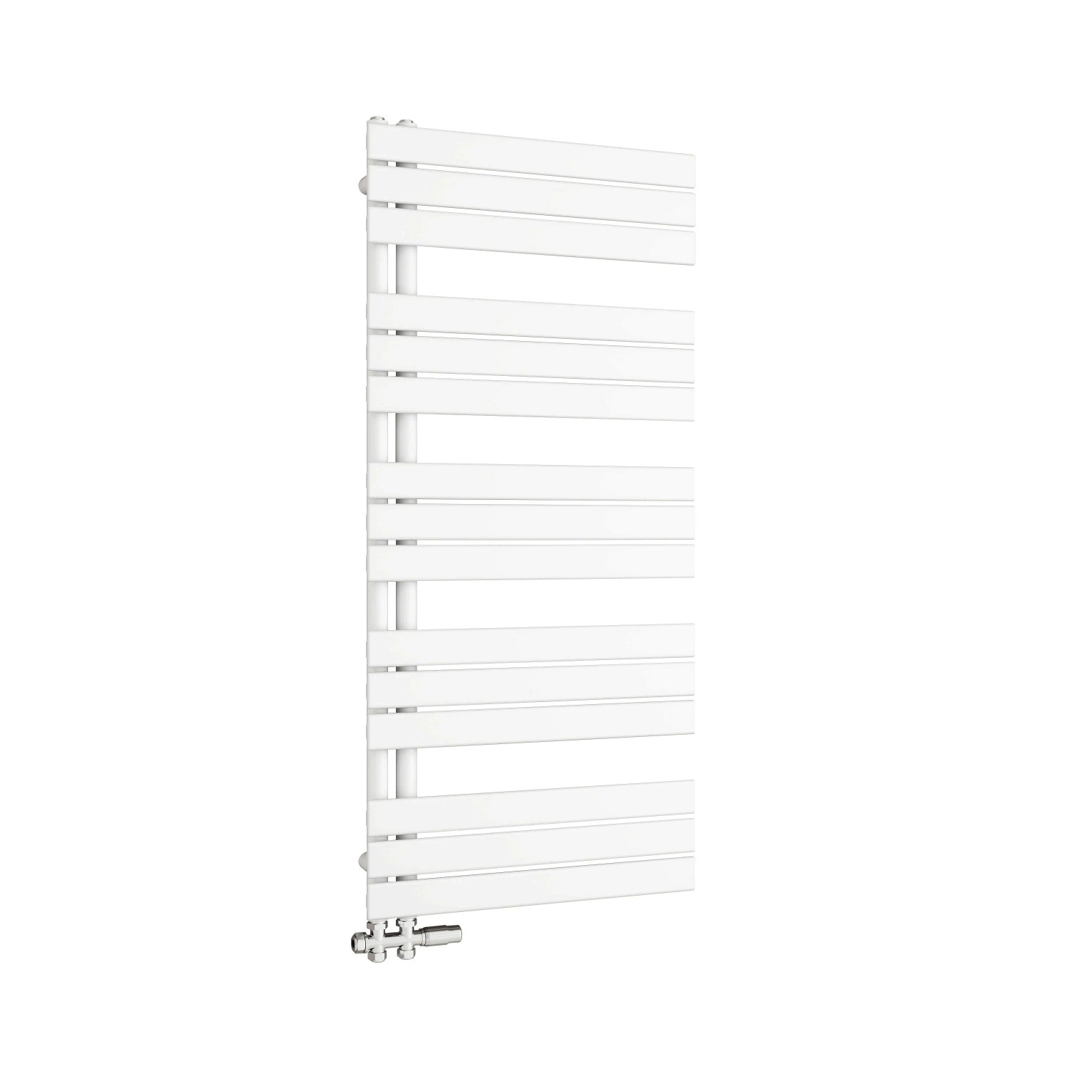 Duschparadies Badheizkörper Handtuchwärmer 132x60cm 886W Weiß Handtuchtrockner mit Seitenanschluss
