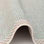 Türkiser Pergamon In & Outdoor Teppich Ottawa (160x230cm) mit Bordüre, Detailansicht.