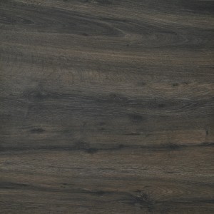 Terrassenplatte Feinsteinzeug Strobus Ebony Holzoptik, 60x60 cm, dunkles Holzdesign für Außenbereiche.