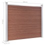 vidaXL Zaunelement WPC 180x146 cm Braun 148980_9