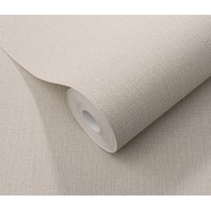 Rolle Erismann Vliestapete Elle Decoration 4 Woven Helltaupe mit feiner Textilstruktur.