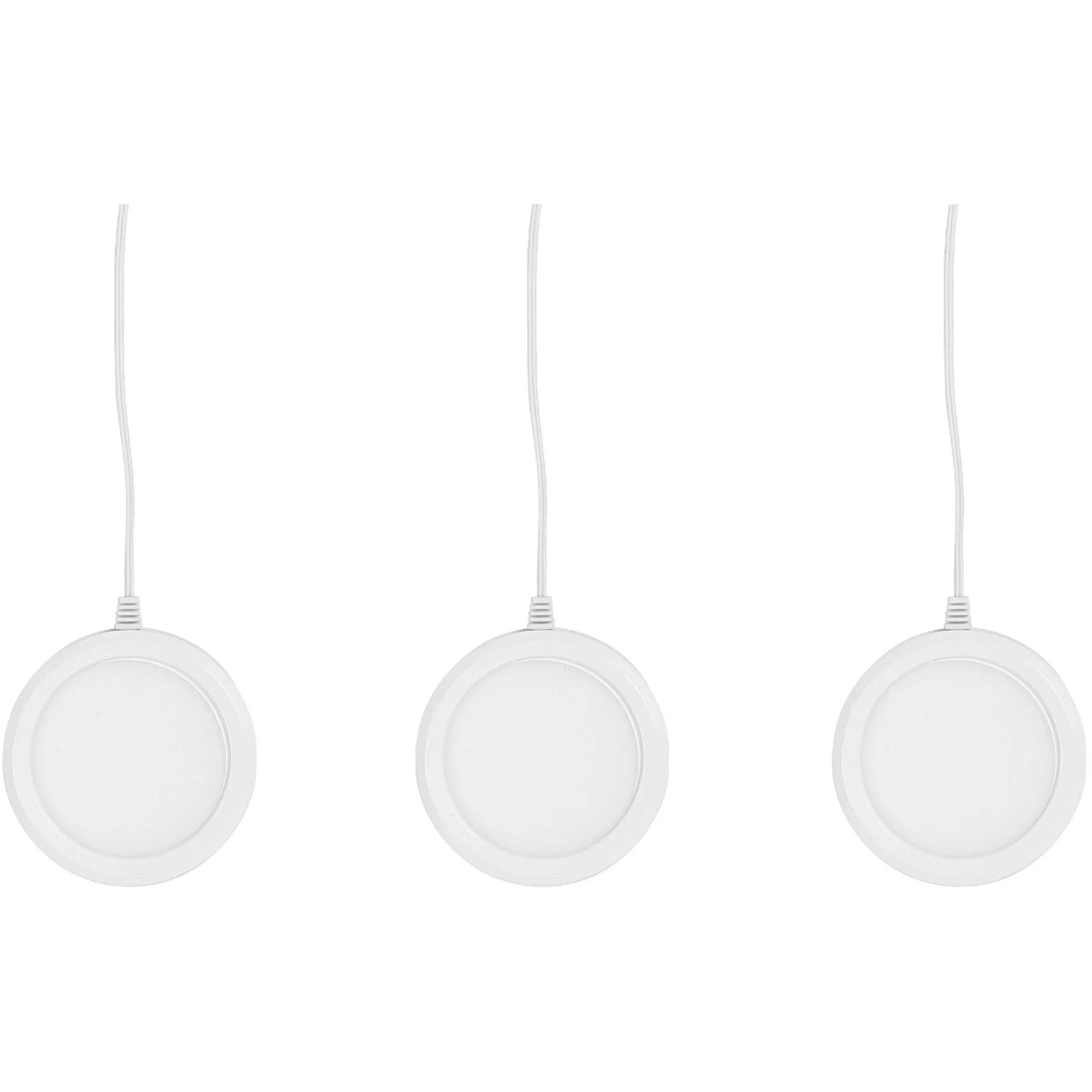 Ledvance Smart+ WiFi Unterbauleuchte, runde LED Lampe in Weiß, 8,3 cm Durchmesser.