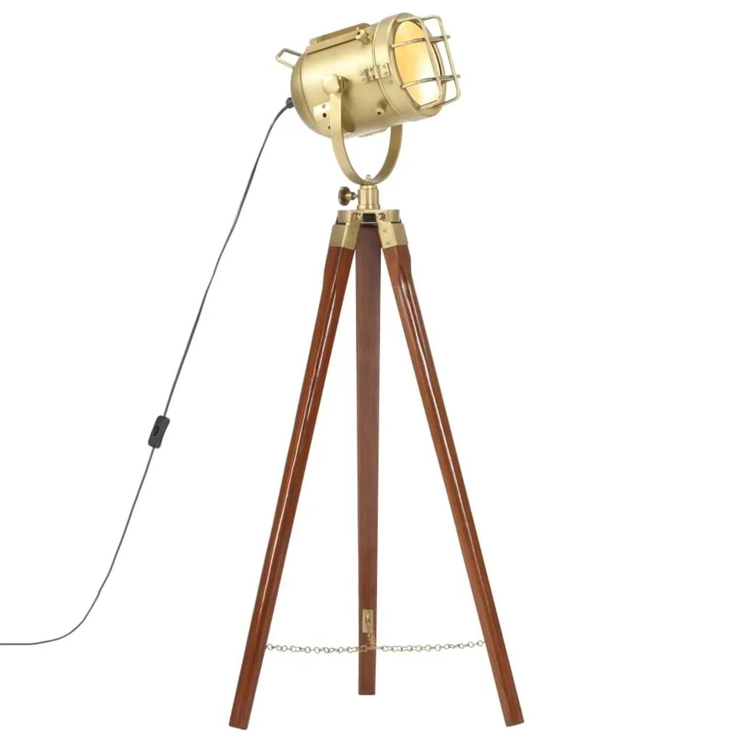 vidaXL Stehleuchte Dreibein Massivholz Mango 97 cm 286109