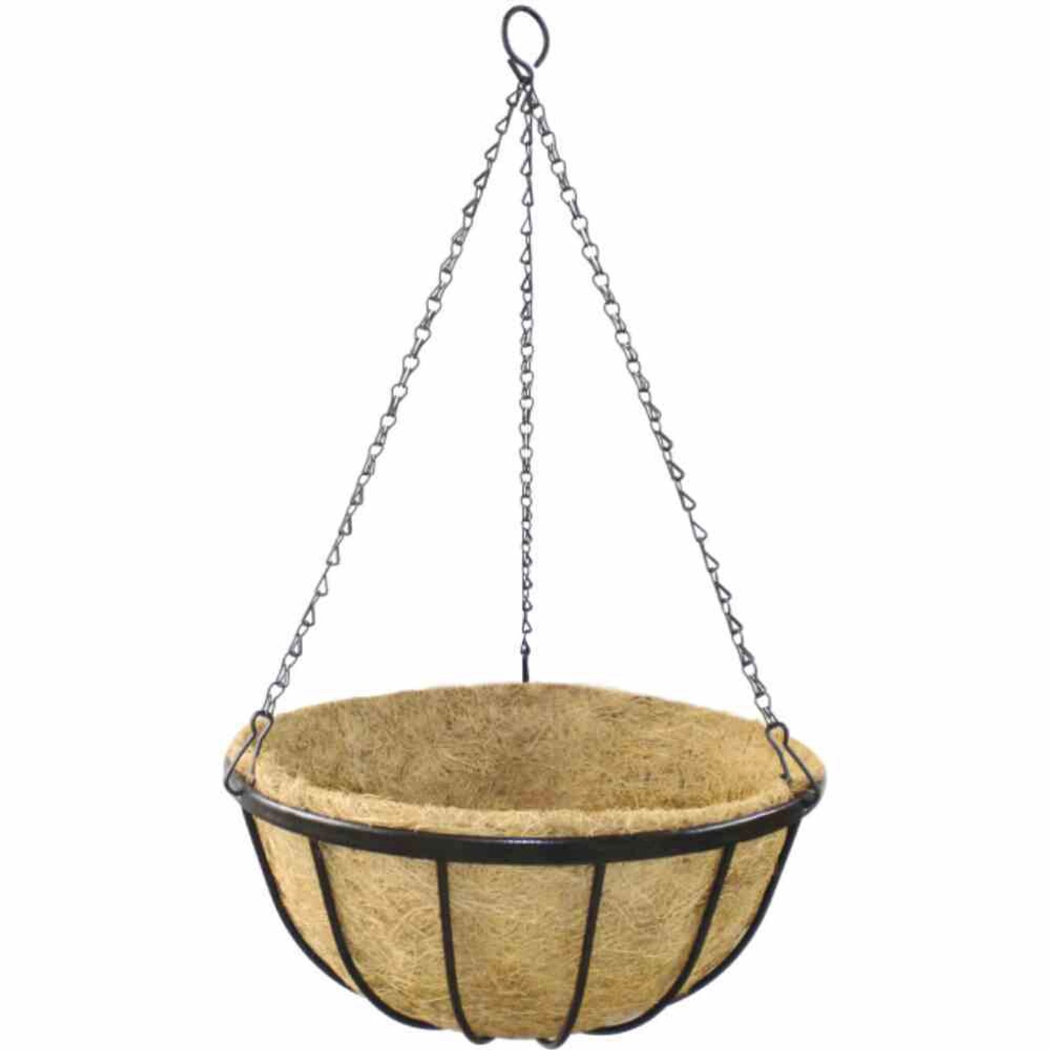 Siena Garden Hängeampel Wrought mit Kokoseinlage, Kette und Haken Ø 35 cm günstig online kaufen