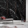 Komar Vlies Fototapete Marble Black, 400x250 cm, mit Marmor- und Geometrie-Muster.