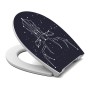 Banjado Premium WC-Sitz mit Hirsch Sternbild Motiv und Absenkautomatik.