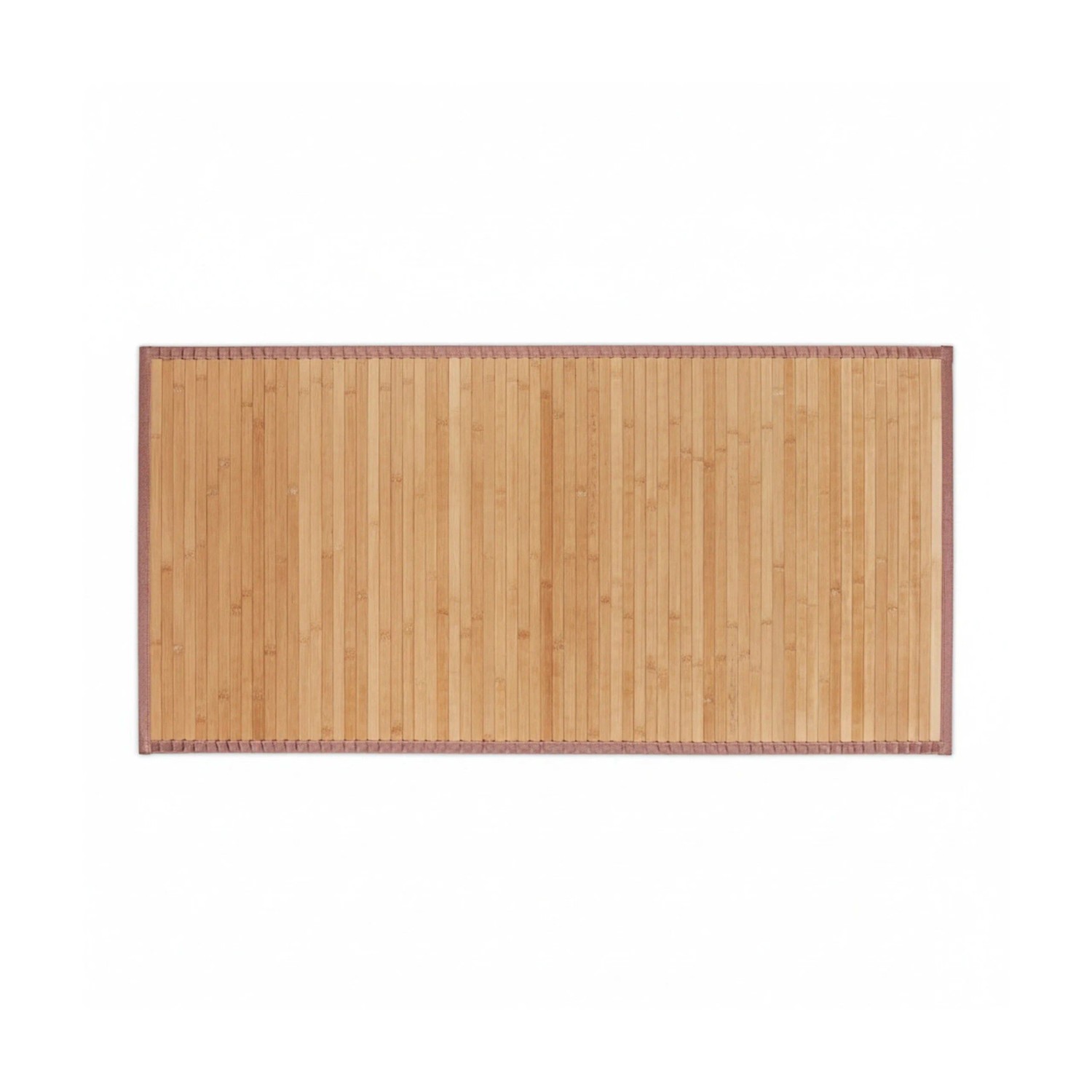 Relaxdays Bambusmatte Bambus Polyester Natur Rutschhemmend 61 x 122 cm 1 kg