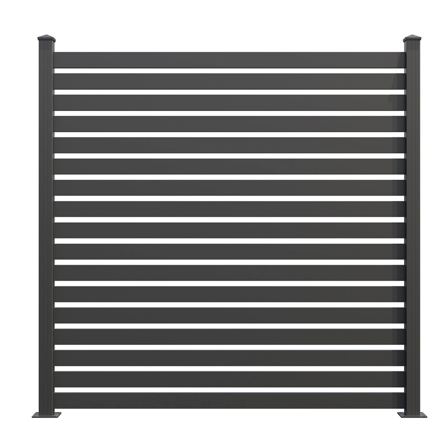 GroJa Steckzaun Lumino Edge 180 cm x 180 cm Anthrazit günstig online kaufen