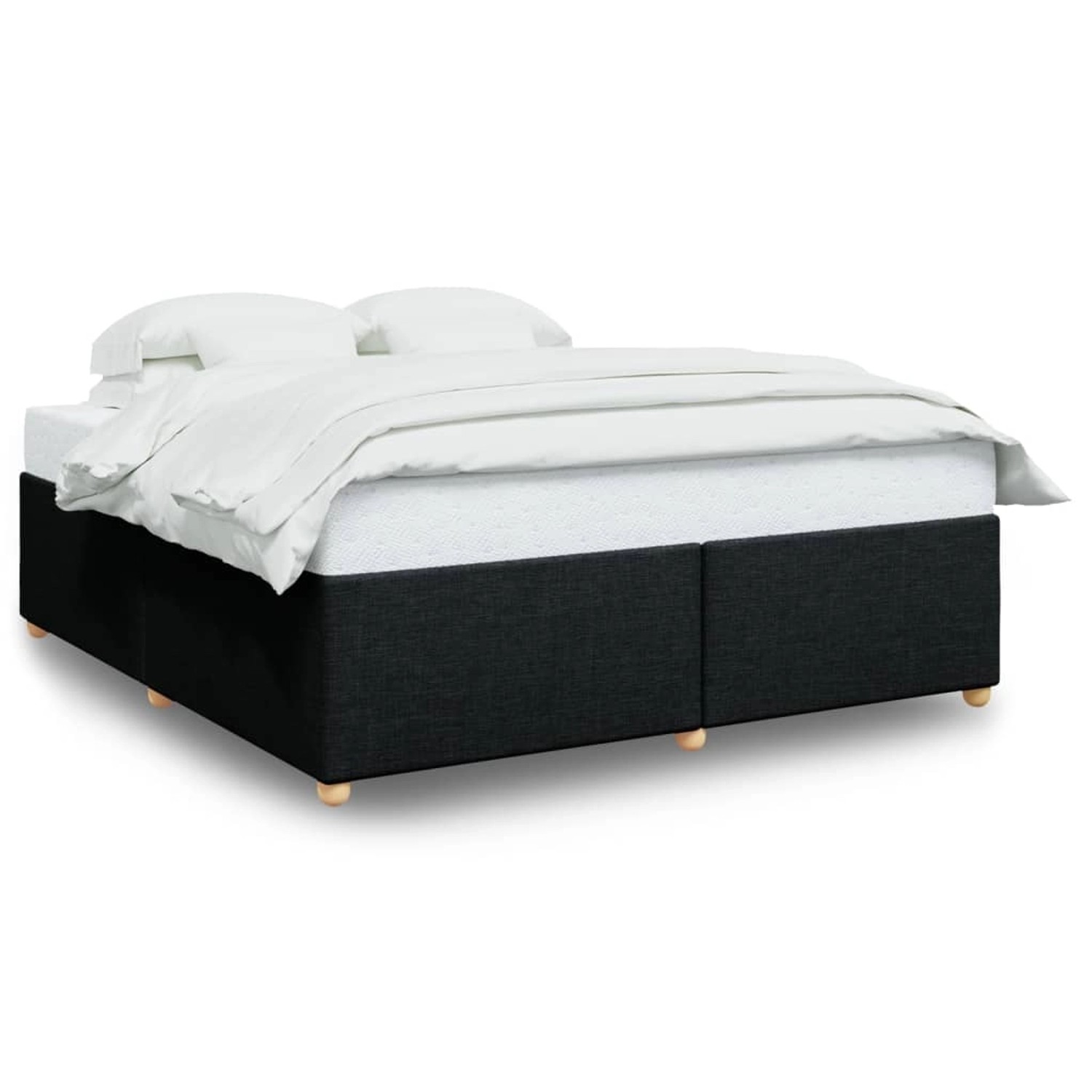 vidaXL Bettgestell ohne Matratze Schwarz 200x200 cm Stoff 3284759 günstig online kaufen