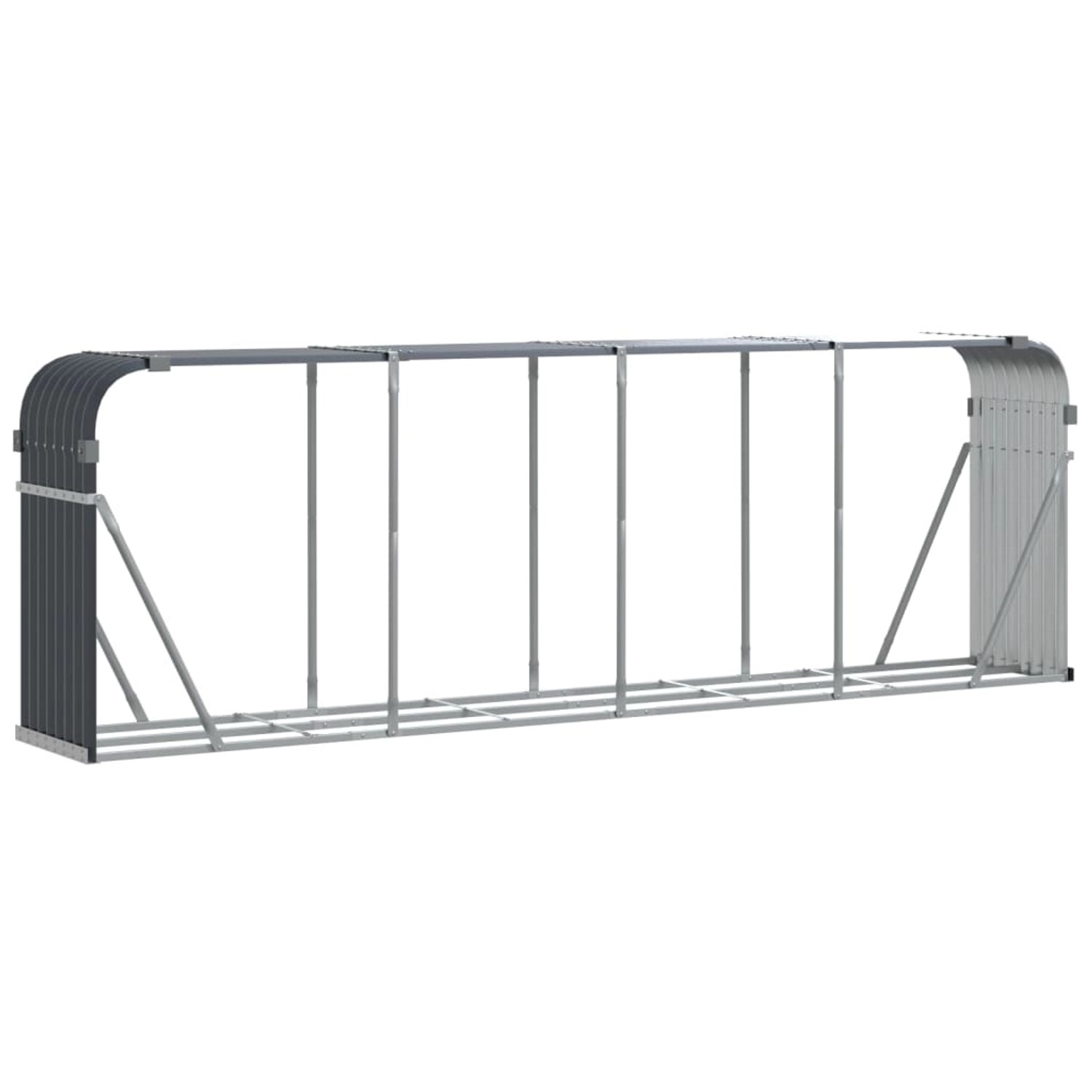 vidaXL Kaminholzunterstand Anthrazit 300x45x100 cm Verzinkter Stahl 364566 günstig online kaufen